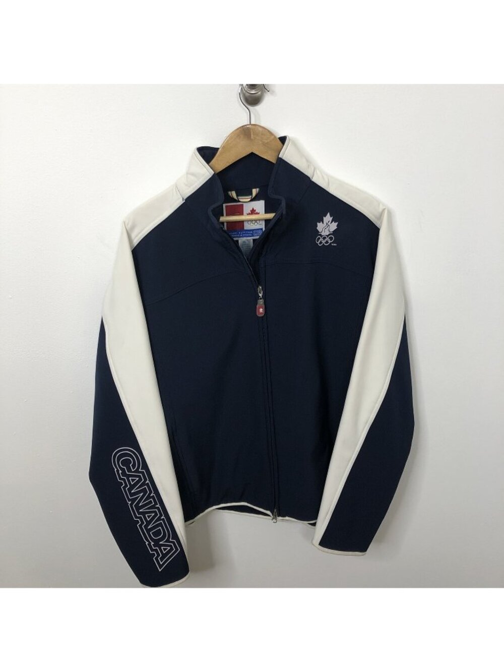 HBC Olympic Canada XL Woman Soft Shell Blue Jacket